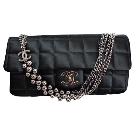 chanel silk flap bag